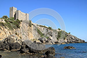 The castle in Porto Santo Stefano - Italy