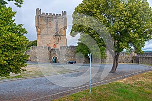 Castle in Portuguese town Braganca