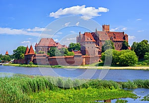 The Castle of the prussian Teutonic Knights Order in Malbork, Po