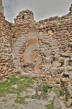 Castle of Querigut in Pyrenees, France