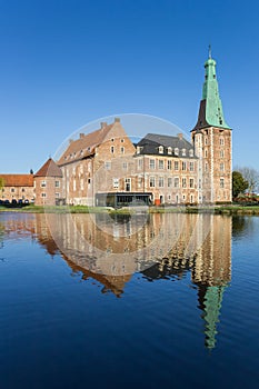 Castle Raesfeld with reflection in the water