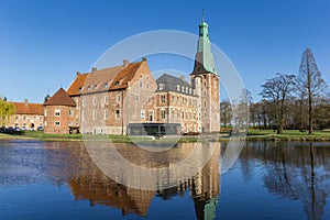 Castle Raesfeld with reflection in the water