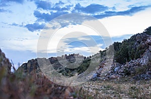 Castle remains of Hornachos, Extremadura, Spain