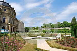 Castle residence garden wÃ¼rzburg