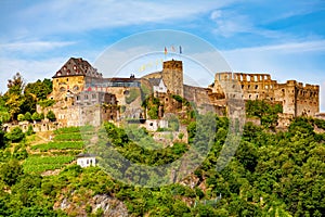 Castle Rheinfels, St. Goar, Rhine-Palatinate, Germany, Europe