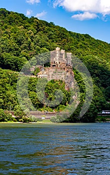 Castle Rheinstein, Trechtingshausen, Rhineland-Palatinate, Germany, Europe photo