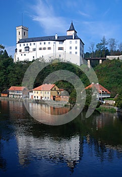 Castle RoÅ¾mberk nad Vltavou, Czech republic