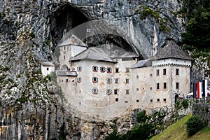 Castle in rock in Slovenia