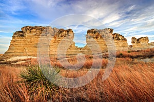 Castle Rock State Park, KS USA - Kansas Limestone Formations at Castle Rock State Park