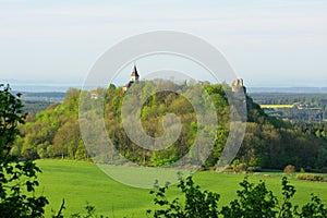 Castle ruin on hill