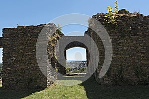 The castle ruin Konigstein Taunus, interior view, hesse,Germany