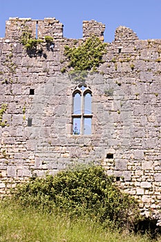 Castle ruin window