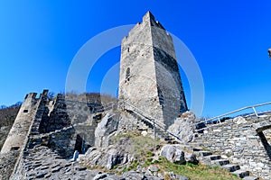castle ruine hinterhaus near spitz