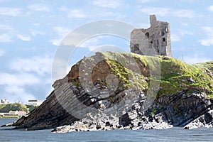 Castle ruins on the cliff