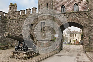 Castle ruins. Entrance Arch. Macroom. Ireland