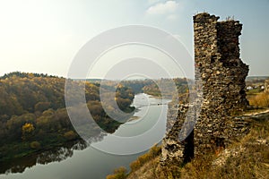 Castle ruins on a hill