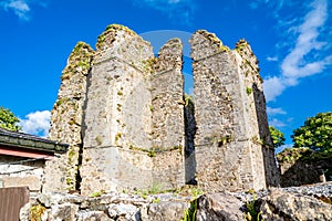 The castle ruins in Manorhamilton, erected in 1634 by Sir Frederick Hamilton - County Leitrim, Ireland