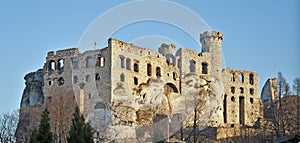 Castle ruins in Ogrodzieniec, Poland