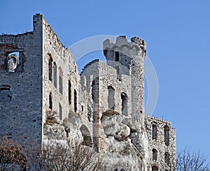 Castle ruins in Ogrodzieniec, Poland