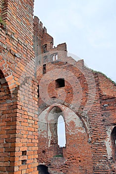 Castle ruins in Radzyn Chelminski, Poland photo