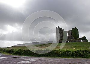 Castle ruins in ring of Kerry