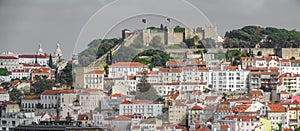 Castle of Saint George and the historical centre of Lisbon