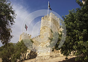 Castle of Saint George in Lisbon. Portugal.