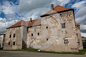 The Castle of Saint Miklos is built at the turn of the 14th and 15th centuries, Transcarpathian region