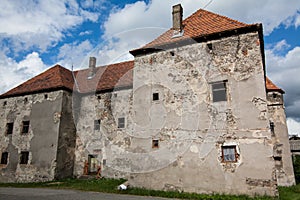 The Castle of Saint Miklos is built at the turn of the 14th and 15th centuries, Transcarpathian region