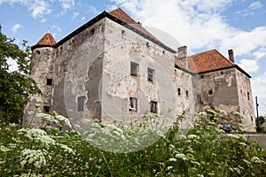 The Castle of Saint Miklos is built at the turn of the 14th and 15th centuries, Transcarpathian region