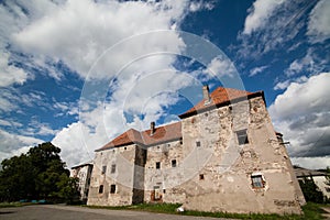 The Castle of Saint Miklos is built at the turn of the 14th and 15th centuries, Transcarpathian region