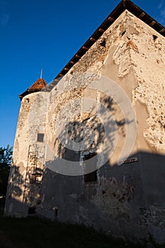 The Castle of Saint Miklos is built at the turn of the 14th and 15th centuries, Transcarpathian region