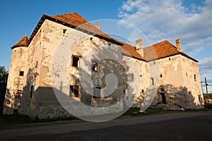 The Castle of Saint Miklos is built at the turn of the 14th and 15th centuries, Transcarpathian region