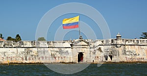 Castle of San Fernando de Bocachica detail. Tierra Bomba island. Cartagena. Bolivar department. Colombia