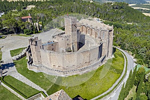 Castle of San Javier and basilica,  Spain photo