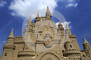 Castle sand sculpture