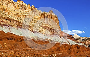 The Castle Sandstone Mountain Capitol Reef National Park Torrey Utah