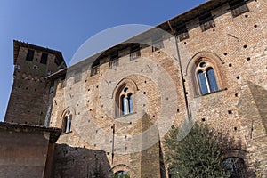 Castle of Sant`Angelo Lodigiano, Italy photo