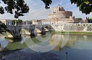 Castle Sant Angelo and Tevere River - Rome photo