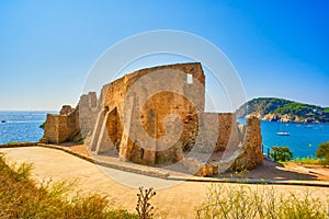 Castle of Sant Esteve. Palamos, Girona, Catalonia, Spain photo