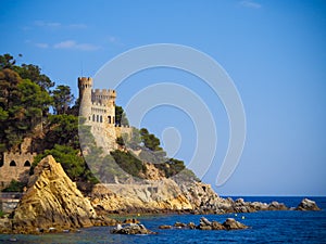 Castle Sant Joan in Costa Brava , photo