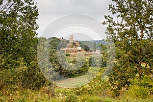 Castle of Sant Miquel at CastellterÃÂ§ol town far view photo