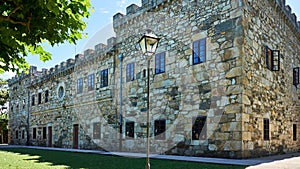 Castle of the Santa Cruz beach in Santa Cruz Galicia, Spain