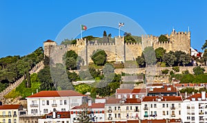 Castle Sao Jorge Belevedere Miradoura Outlook Lisbon Portugal photo