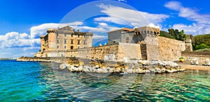 Castle in the sea - medieval impressive fortress in Ladispoli. I