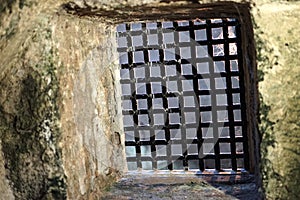 Castle security includes iron grate to dungeon