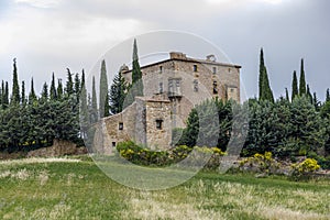 Castle of Serres in Languedoc Roussillon, France photo
