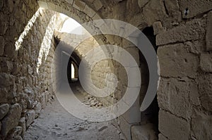 Castle Shobak catacomb. photo