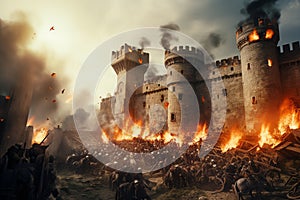 Castle siege Medieval fantasy Photo