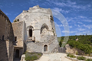Castle of Simiane la Rotonde, Provence, France photo